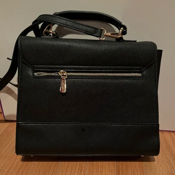 Trina Turk Black Crossbody Bag with Geometric Flap - Picture 2 of 3